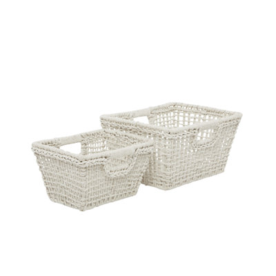 Ensemble de 2 paniers en tissu