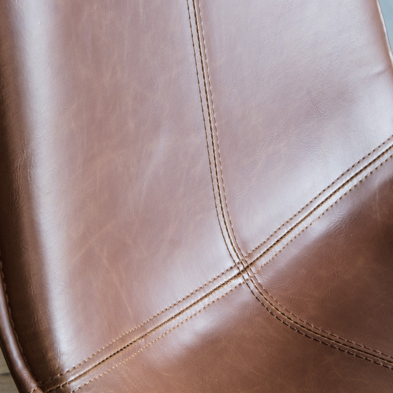 Carnot 46.5cm H Upholstered Side Chair in Brown, Brown