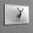 White Floater Framed