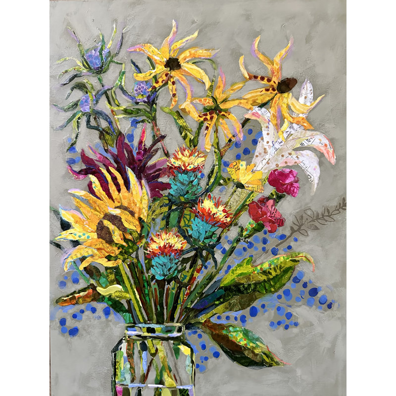 Flowers For Minnesota by Elizabeth St. Hilaire - Wrapped Canvas Print, 46 cm H x 30 cm W