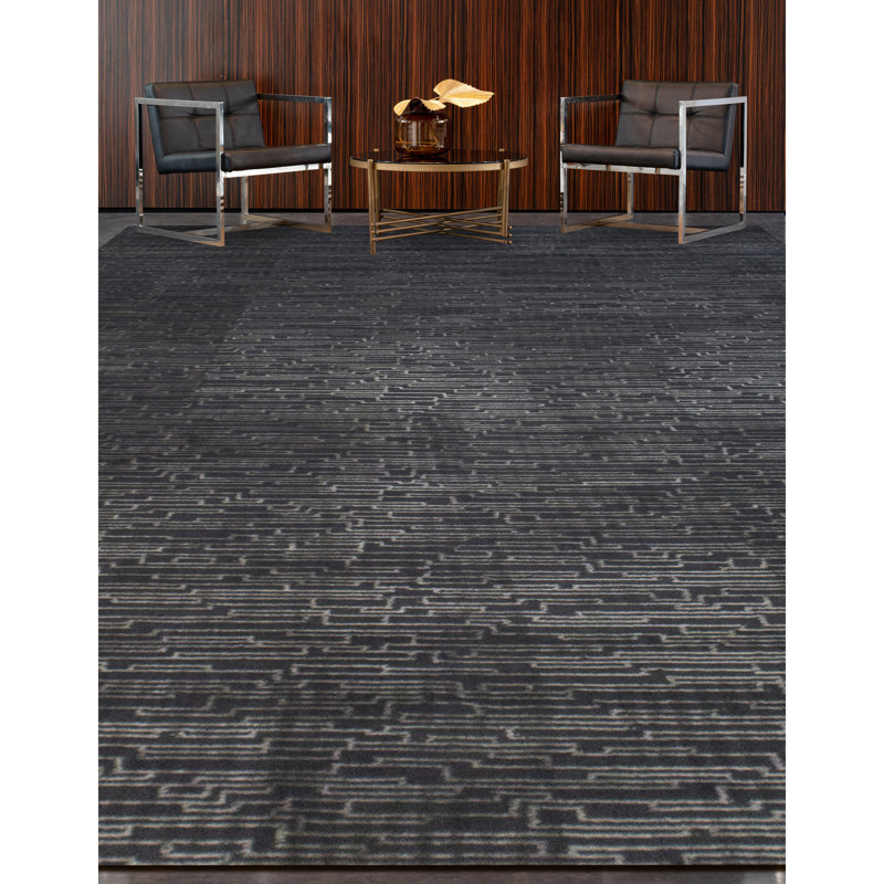Handmade Wool Area Rug, Rectangle 10' x 14'