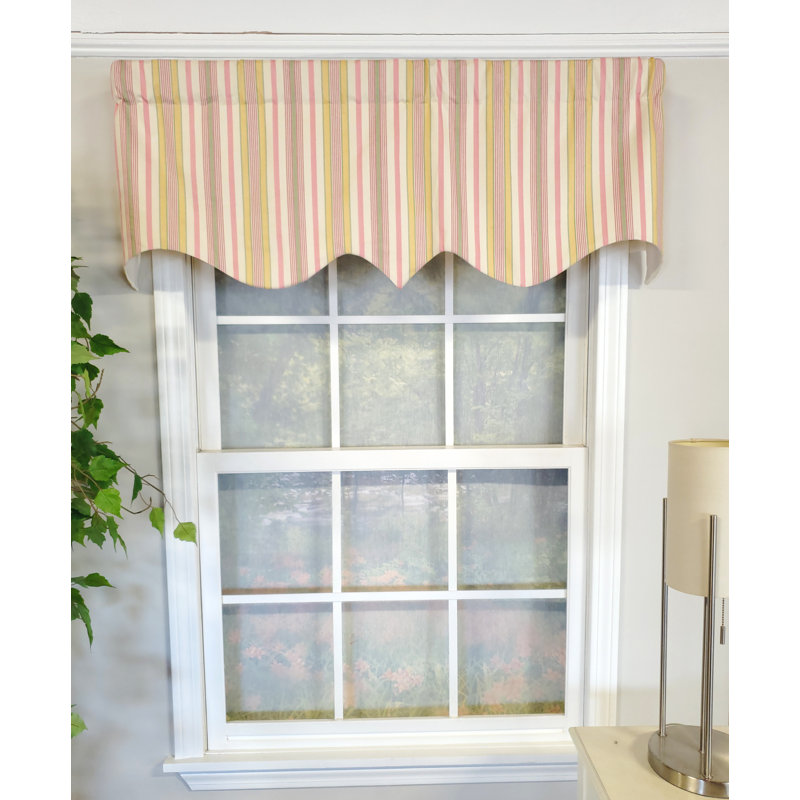 Roham Striped Pointed Window Valance