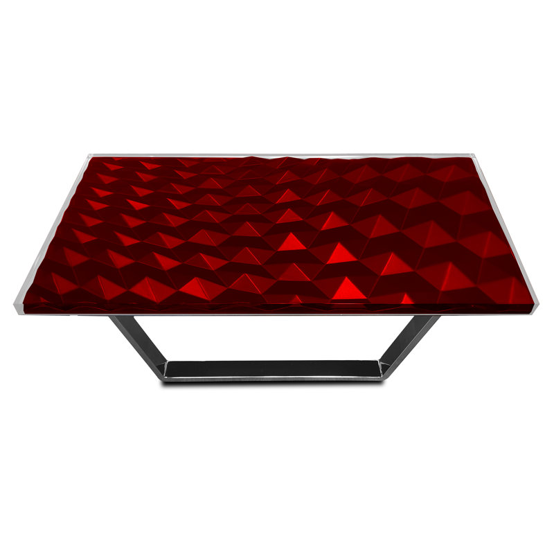 Coffee Table, Red, 18'' H x 47.2'' L x 23.6'' W