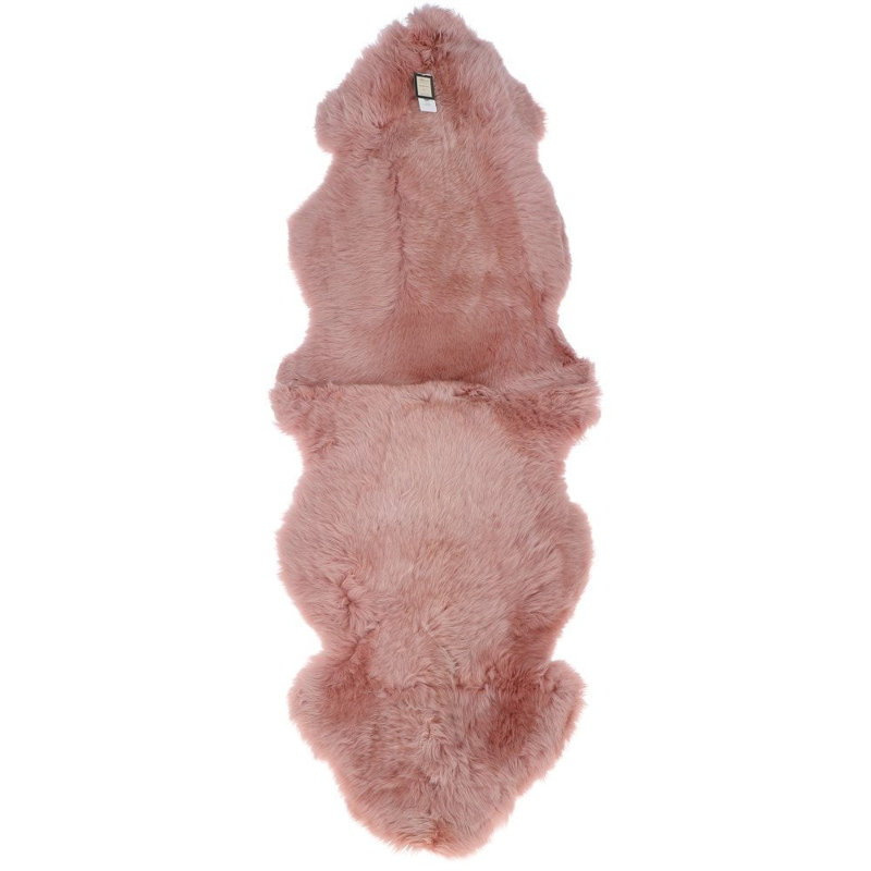 Double Australian Sheepskin Rug Rosa