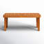 Banc en bois tissé brun Markus-522219845