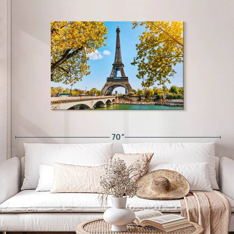 Paris Eiffel Tower In Spring, 30" H x 45" W