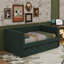 Twin Size Upholstered Velvet Tufted Daybed With Trundle-935392464