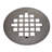 Universal 4-1/4 in. Snap-Tite Round Shower Strainer-63437222