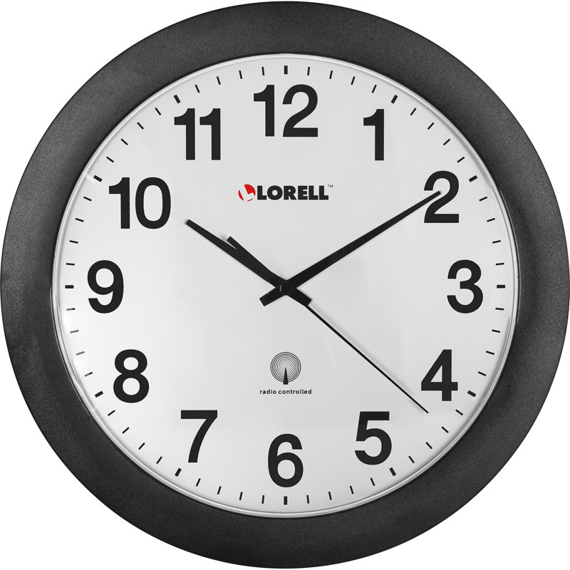 Horloge murale 11 po radio controlée