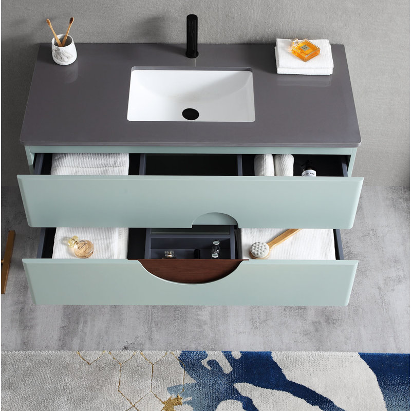 Burano 48'' W Single Vanity, Aloe Green