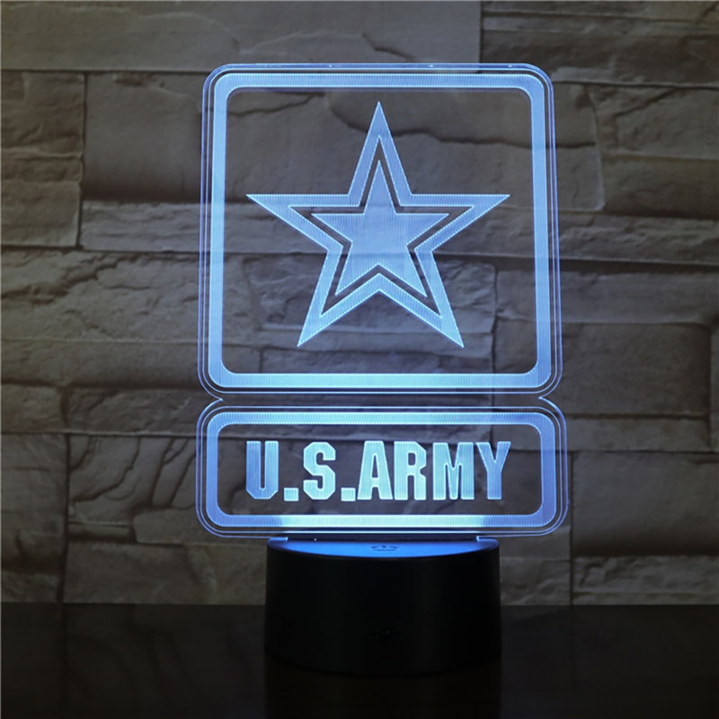 Army Logo Illusion Night Light