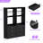 Freestanding 48" Closet System With 6 Wood Drawers-616853755