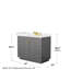 Meuble-lavabo simple autoportant 42 po avec plateau en quartz Miranda-98025166-98025165-98143954