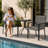 Arden Cove Coastal Wicker & Metal Stacking Patio Armchairs - All-Weather 300lb Capacity Outdoor Dining Chairs-129025558