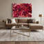 Aquarelle abstraite, art mural sur toile rouge 5-408453948