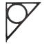 Encircle Cast Iron Shelf Bracket - Black Powder Coat