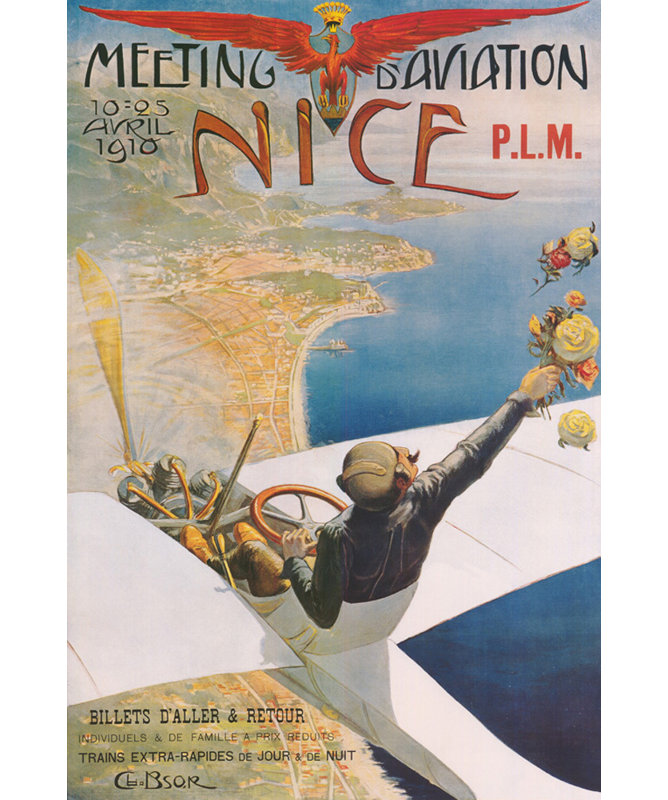 Meeting d'Aviation Nice, 24" H x 16" W