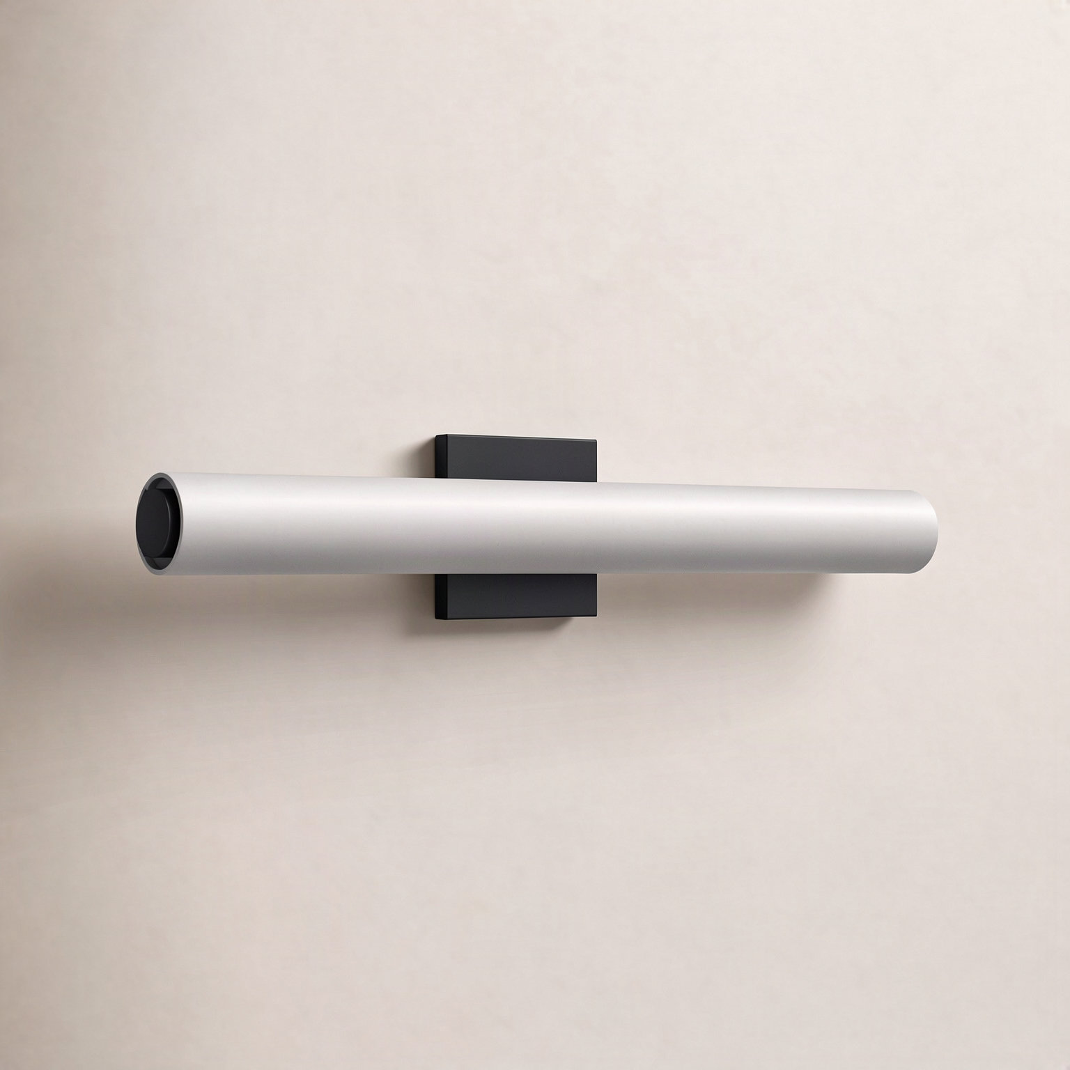 Aryon Single Frosted Dimmable LED Bath Bar, Black