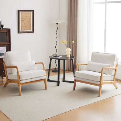 Ensemble de 2 fauteuils rembourrés Lemley Ruddell