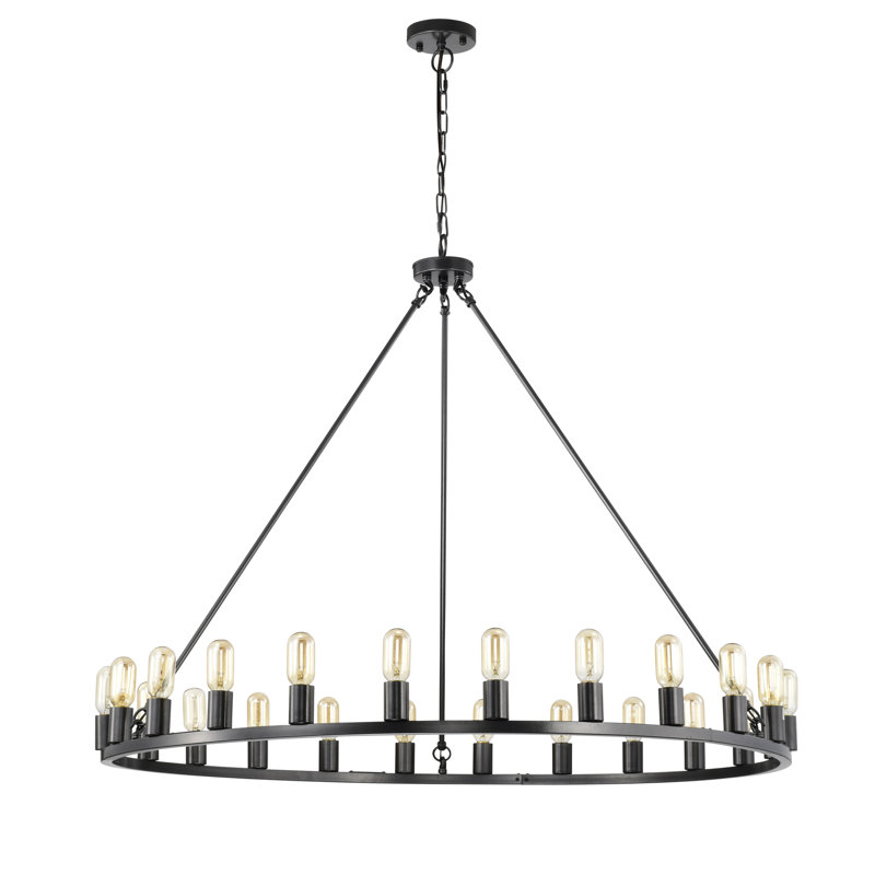 Lustre 48 lumières rondes 48 pouces