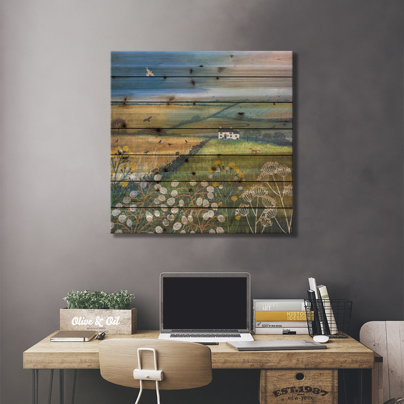 «August Fields» par Jo Grundy - impression sur bois sans cadre