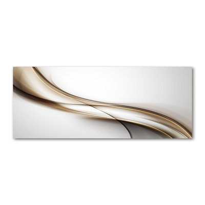 Brown Wave - Wrapped Canvas Print