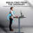 Uncaged Ergonomics Rise Up 48" x 30" Dual-Motor Electric Standing Desk - Height Adjustable Sit-Stand Desk with Memory Presets, Black MDF Top, Gray Frame-86567236-86567240
