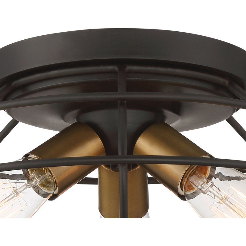Peebles 3 - Light 15" Flush Mount