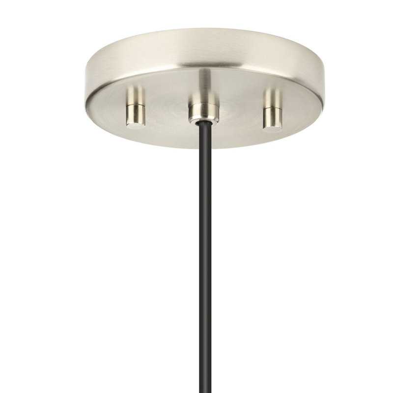 Luminaire suspendu cylindrique 1 lumière, Parchemin noir