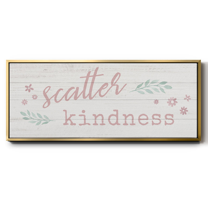 Scatter Kindness- Framed Canvas