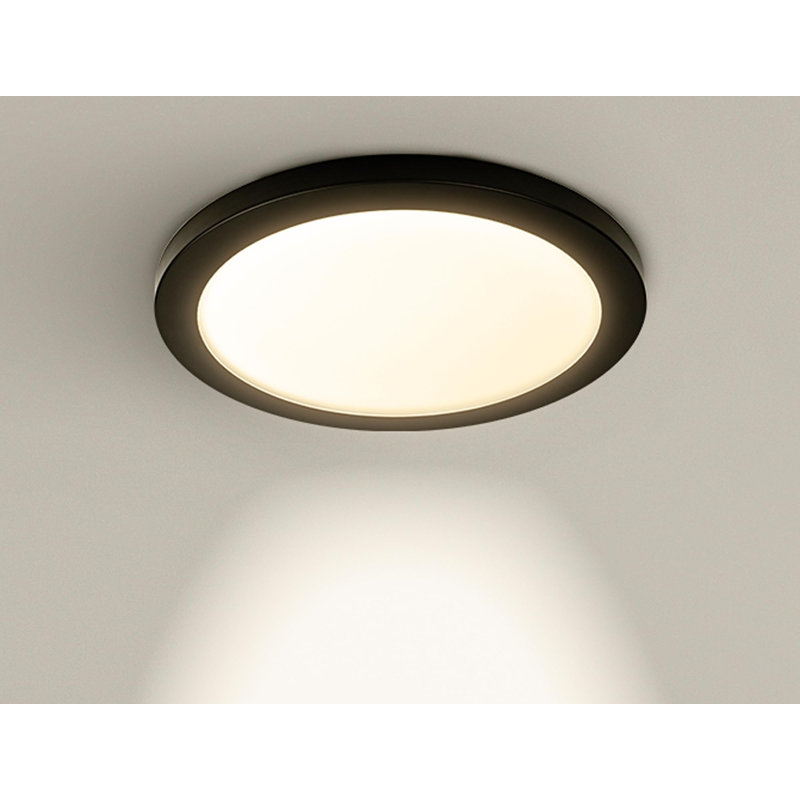 Plafonnier encastré à DEL 12 pouces blanc, luminaire polyvalent, température de couleur réglable 5 CCT, intensité variable 1200 lumens
