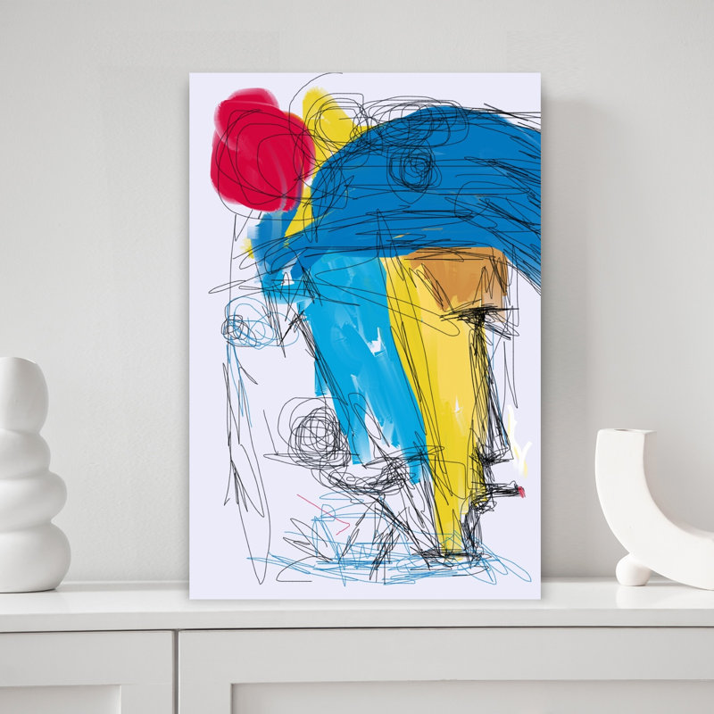 Contemporary Art Abstract Modern Contemporary Wall Art by Lembayung Senja Studio - Wrapped Canvas Print