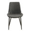 Chaise d'appoint sans accoudoirs avec pieds en métal Leathaire-1311230642