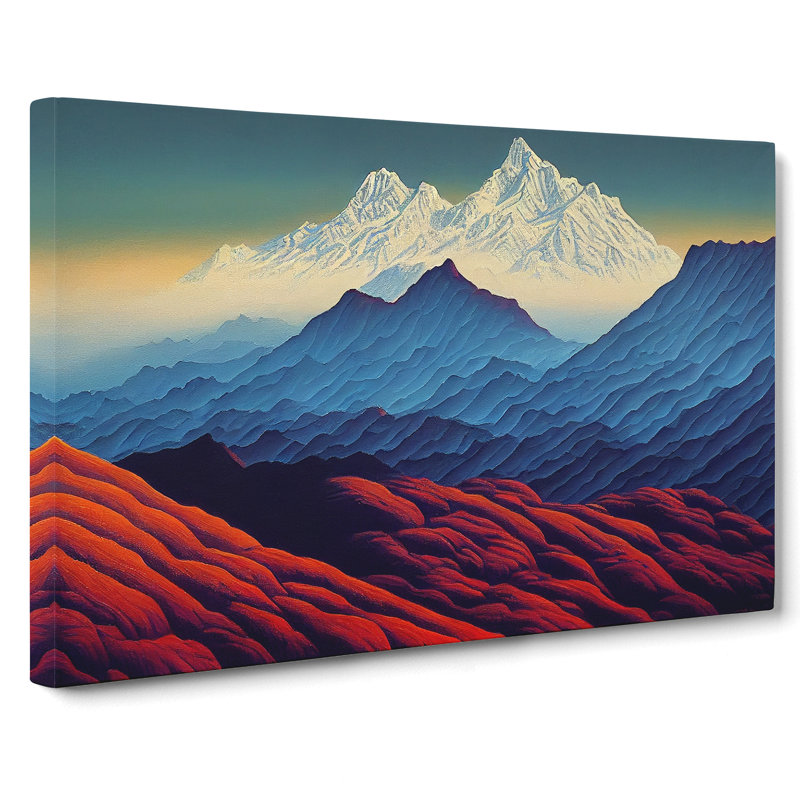 Mysterious Mountains - Wrapped Canvas, 40cm H x 60cm W x 3cm D