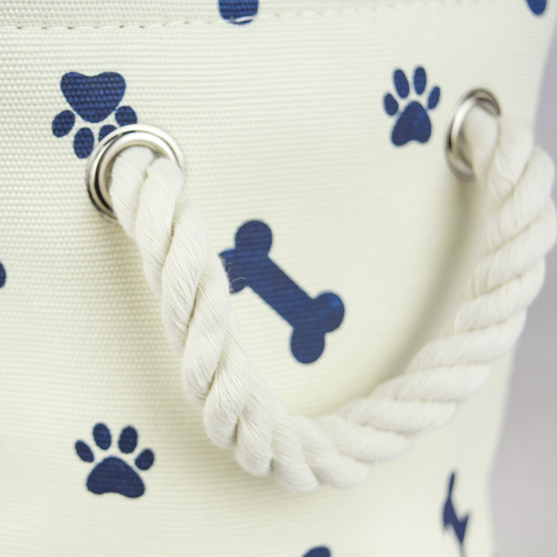Tucker Murphy Pet™ Cambridgeshire Fabric Decorative Bin, Nautical Blue