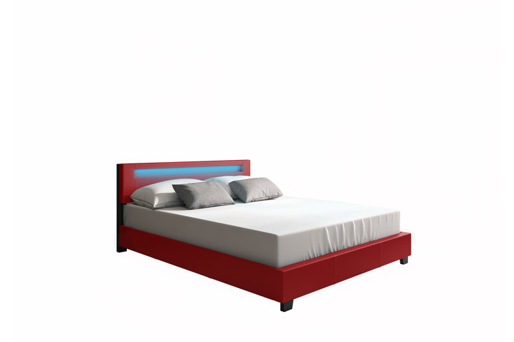 Aughe Upholstered Low Profile Platform Bed