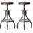 Swivel Counter Stool with Metal Frame-1034073692-951660729