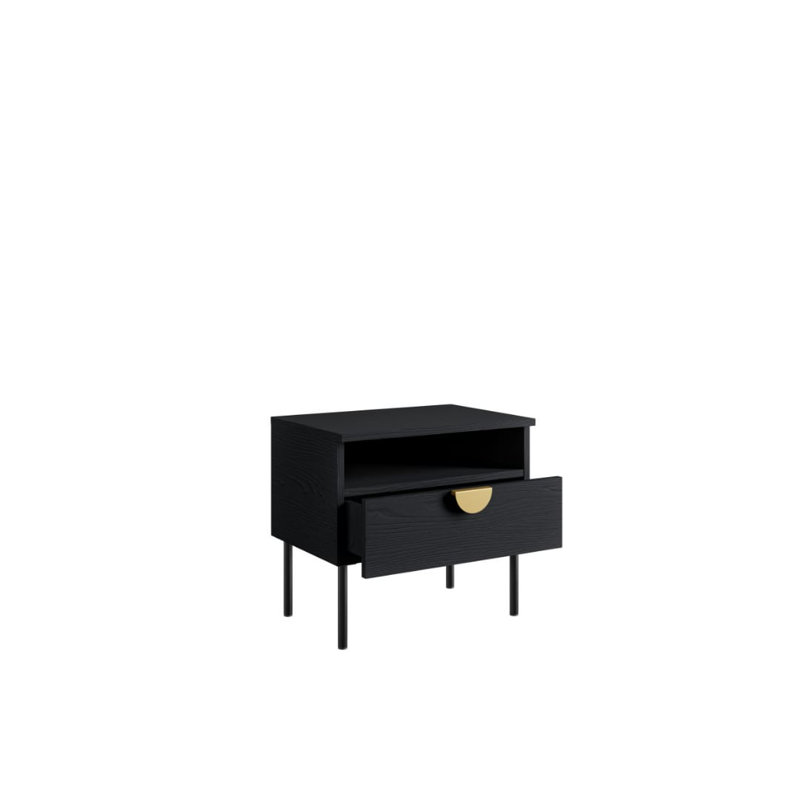 Mond 50cm W Manufactured Wood Bedside Table