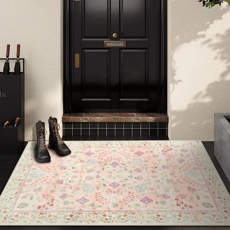 Tapis de salon Straub Large Floral Tranditional Rugs, Rectangulaire 2 pi x 3 pi