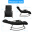 Fauteuil inclinable moelleux avec dossier alvéolaire de massage - support lombaire et repose-pieds réglables à 4 positions, poches de rangement latérales, cadre en acier robuste-1276395798