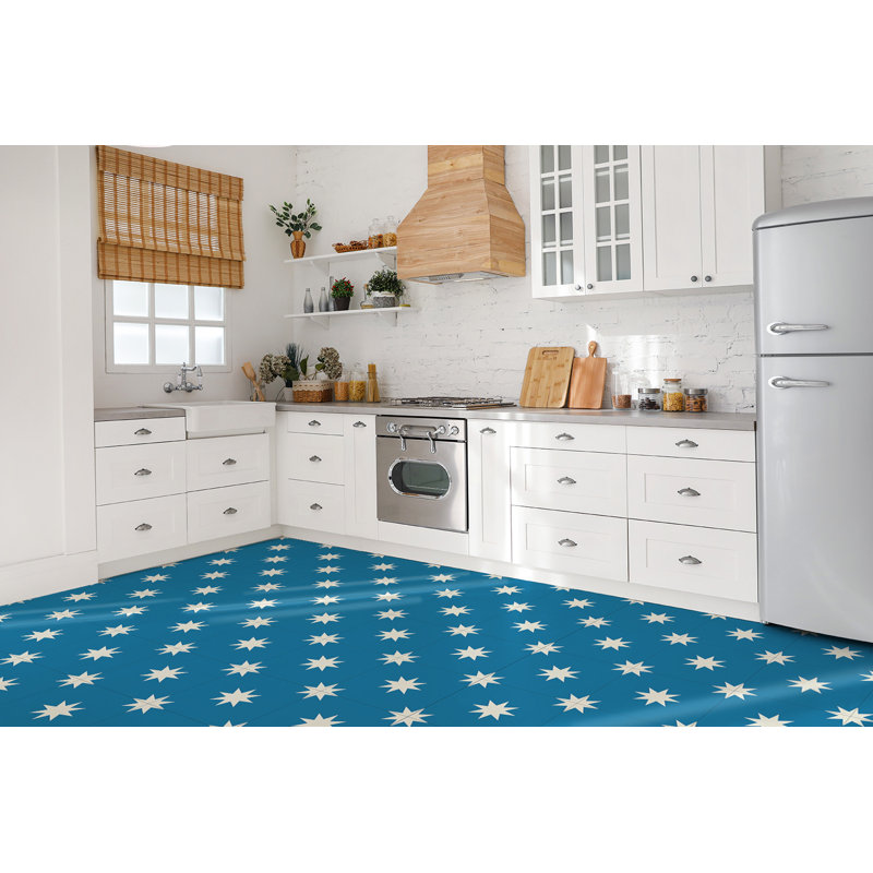 Kimalee 30cm W x 30cm L Vinyl Peel and Stick Field Tile