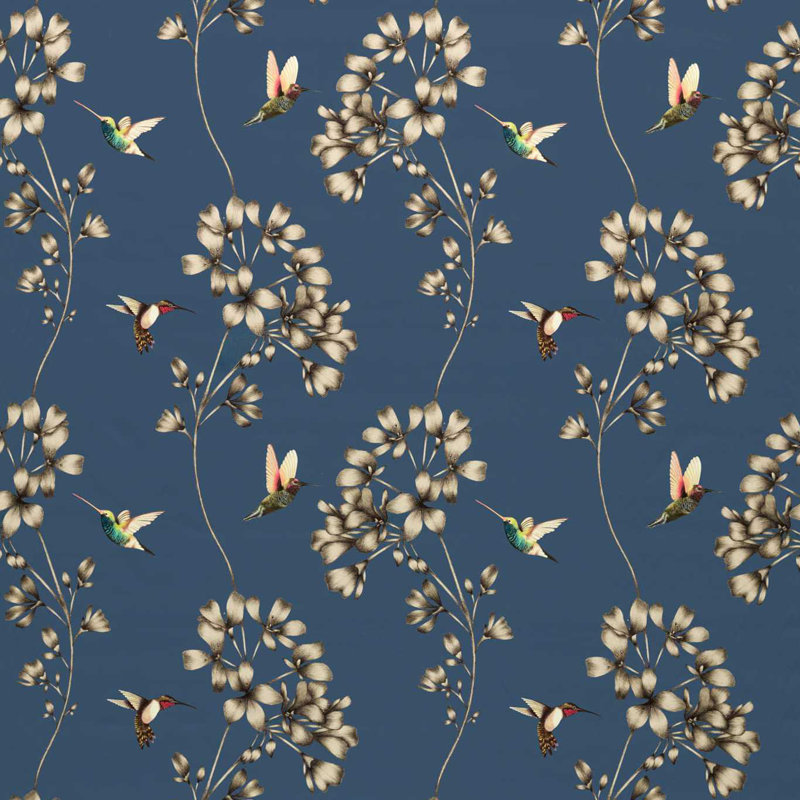 Amazilia Fabric, Indigo