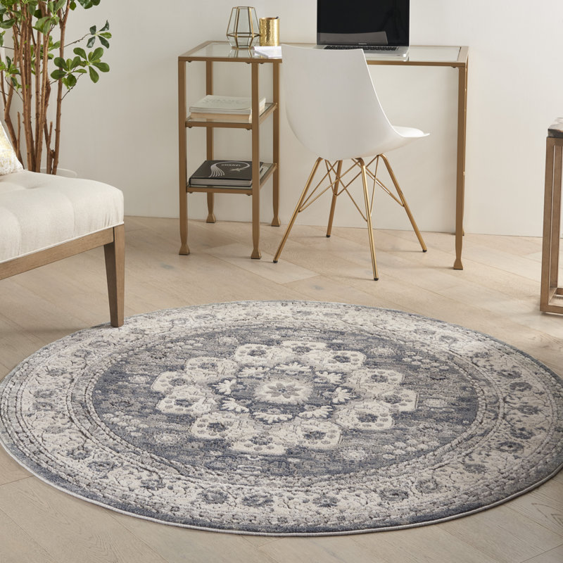 Tapis beige Freeda, Rond 4 pi