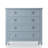 Haven 4-Drawer Dresser with Silver Shell Handles, Modern Cottage Storage Cabinet in Sky Blue-860844867