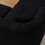Canapé modulaire noir spacieux, tissu chenille luxueux, design moderne pour le salon