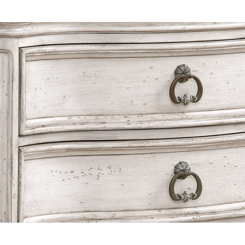 Angeline 3-Drawer Nightstand, Antique White