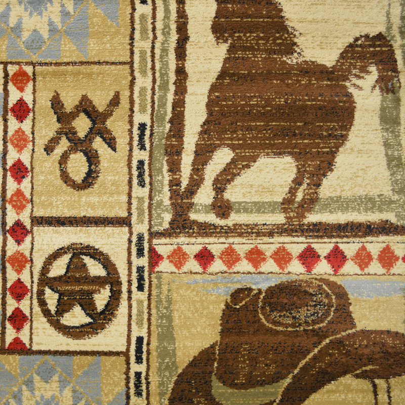 Pershing Southwestern Indoor Rug, Rectangle 5'3" x 7'3"