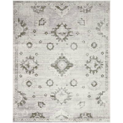 Bungalow Rose Brana Machine Washable Ivory Vintage Indoor Rug