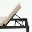 Chaise longue avec coussin moelleux et dossier réglable