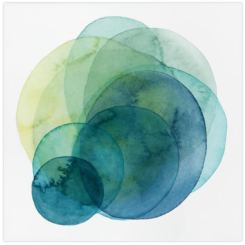 'Evolving Planets IV' Graphic Art on Glass